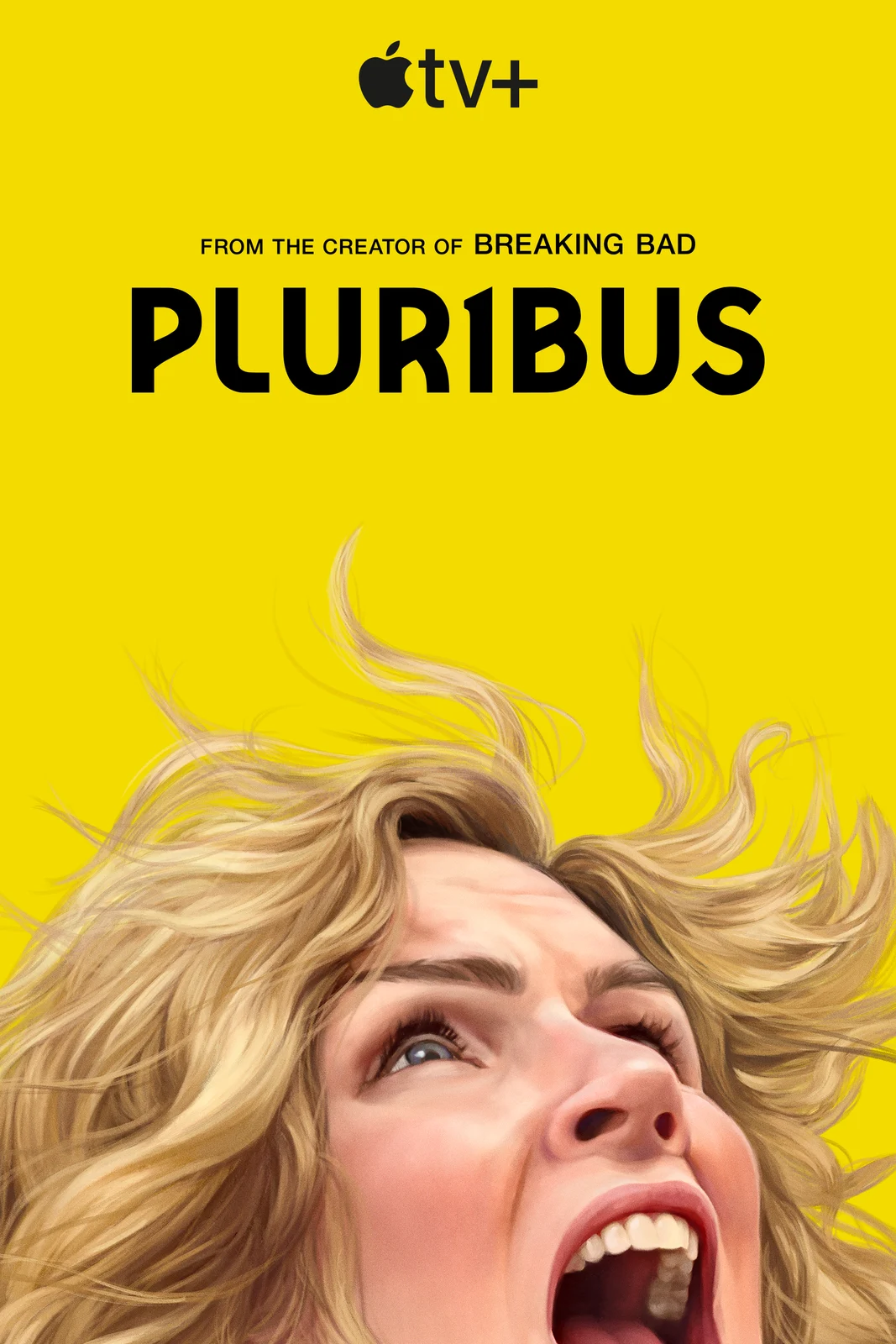 Pluribus official key art featuring Rhea Seehorn