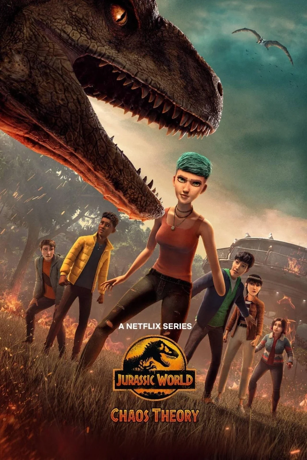 Jurassic World: Chaos Theory matching series artwork