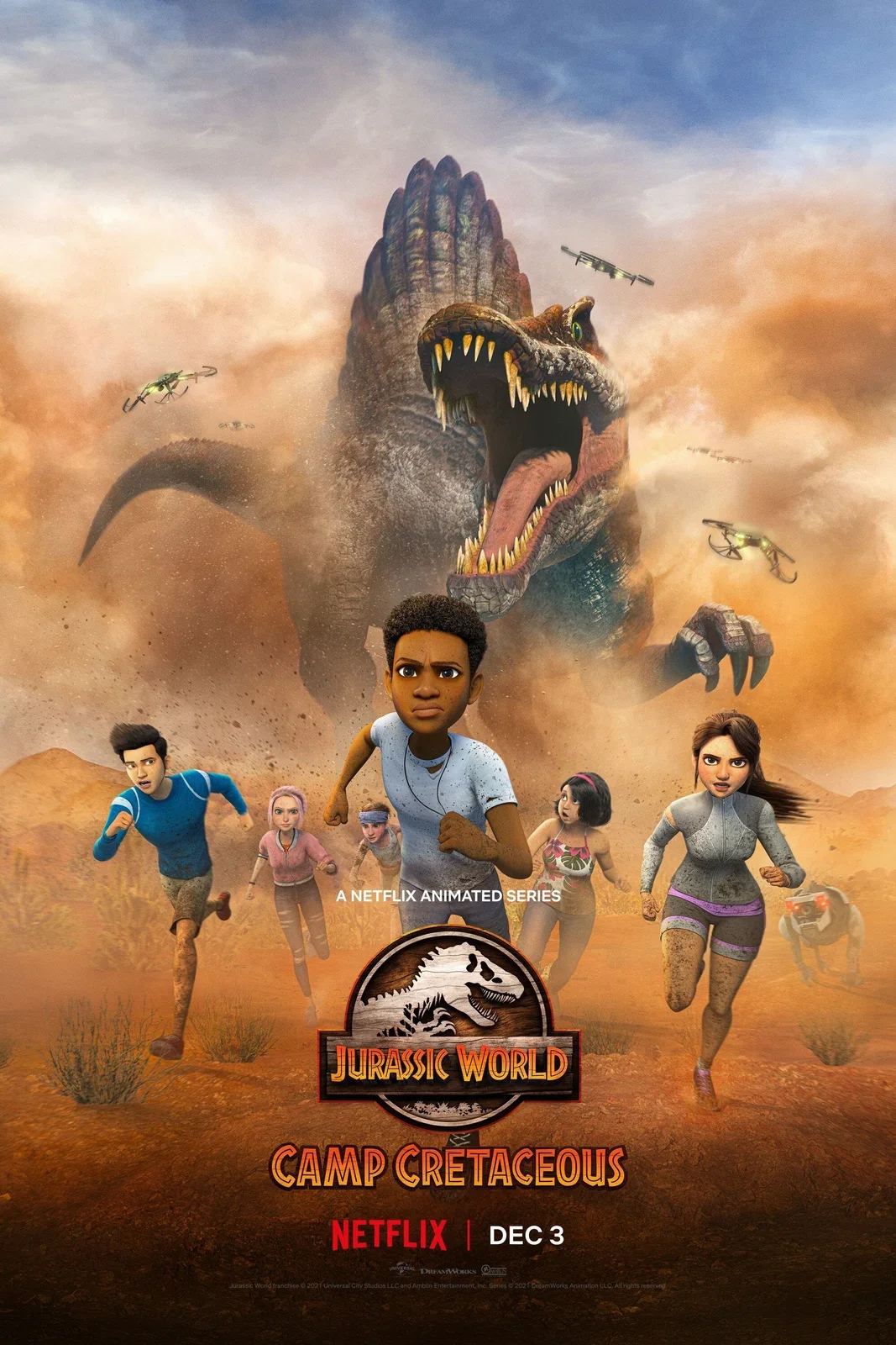 Jurassic World: Camp Cretaceous matching series artwork